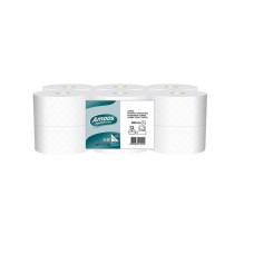 Tualetes papīrs Amoos, 1-slāņu, 200m, 558 loksnes, 23g/m2, d20x8,6cm, s-62mm Jumbo Mini (1