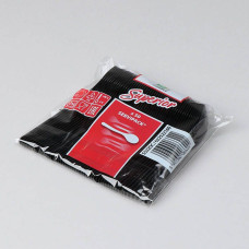 Plastmasas tējkarotes 12,5cm, melnas, PS, daudzreizlietojamās, 50 gab./iep., 40iep./kastē