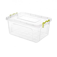 Kaste ar vāku 35 L, 59x39x20.5cm,  plastmasa, caurspīdīga