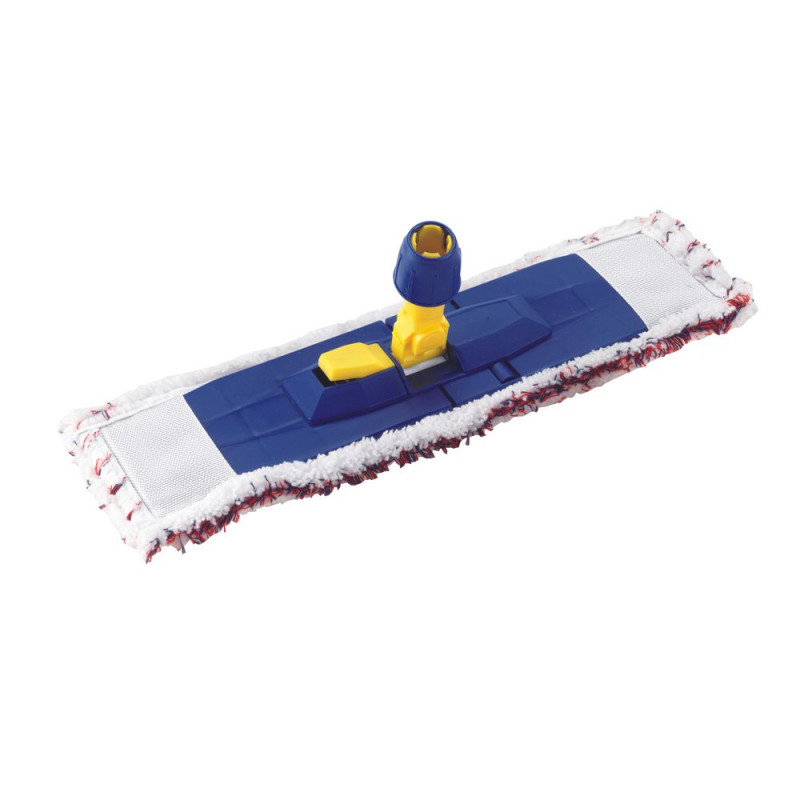 Mops mikrošķiedras, ar turētaju, 46cm, zils/dzeltens (12gb/kast)