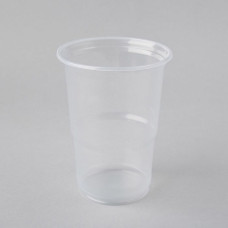 Plastmasas glāzes 400ml, caurspīdīgas, PP, iepakojumā 50gab.  ( kastē 16iep.)