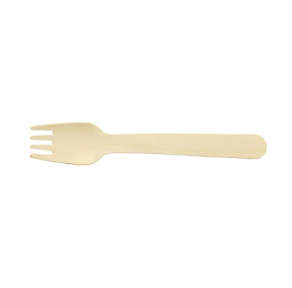 Koka dakšas 16 cm, 100 gab