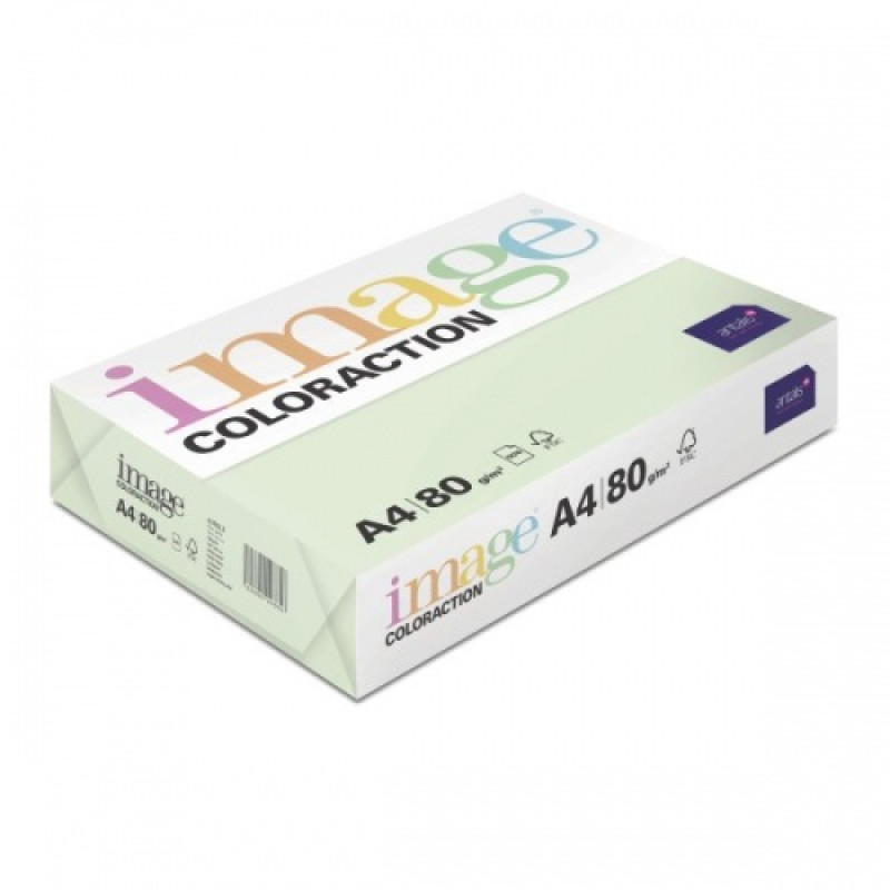 Papīrs A4, Image Coloraction, 80 g, Jungle/Pale Green, 500 l., FSC Mix