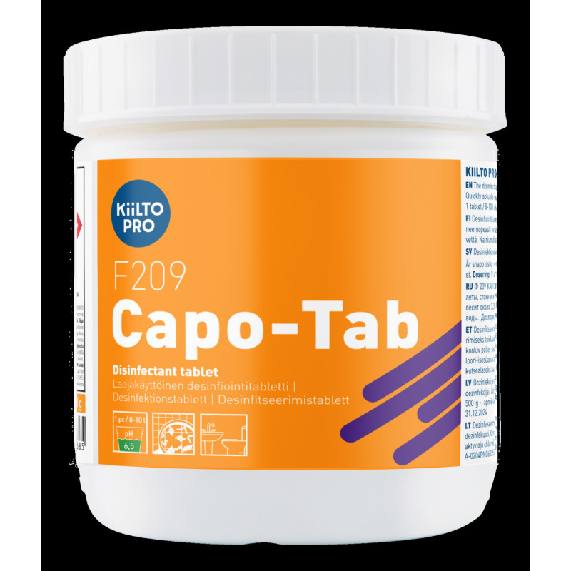 Hlora tabletes F 209 Capo-Tab 500 G, ( 6 gab./1 iepak.)