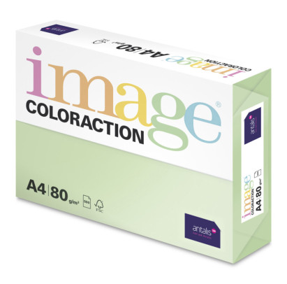 Krāsains papīrs A4, 80g/m2, 500 loksnes, Forest/zaļa krāsa, Image Coloraction