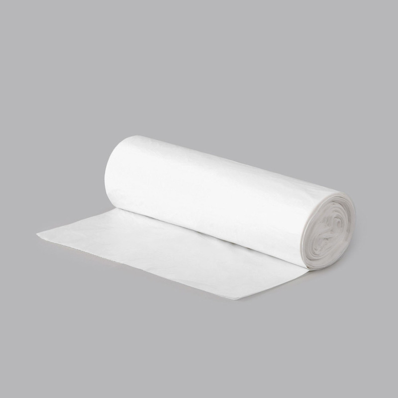 Atkritumu maiss 5L, 34x39cm, 10my, balti, HDPE, 20gab/rul. (100 rul./kaste)