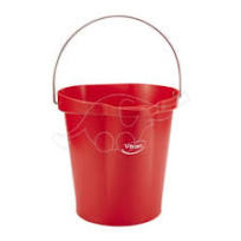 Spainis plastmasas Vikan 12l sarkans