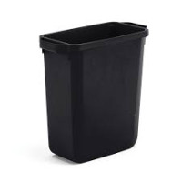 Atkritumu tvertne bez vaka OLIVER, melna, 60L (600x280x590mm)
