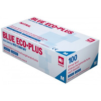 Nitrila cimdi, "Eco PLUS", zili, (M), (100gab), (10iep/kaste)