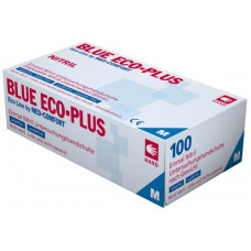 Nitrila cimdi, "Eco PLUS", zili, (M), (100gab), (10iep/kaste)