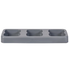 Atkritumu tvertnes paliknis 3x20L, 72x27x7,5cm,  pelēka krāsa