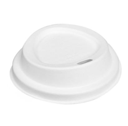 Vāciņš glāzēm 320 - 360 ml (12 oz) cukurniedru 90 mm balts, 50 gab