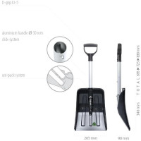 Sniega lāpsta auto "Everest" 26cm ar izbīdāmu kātu ILTEV .1336