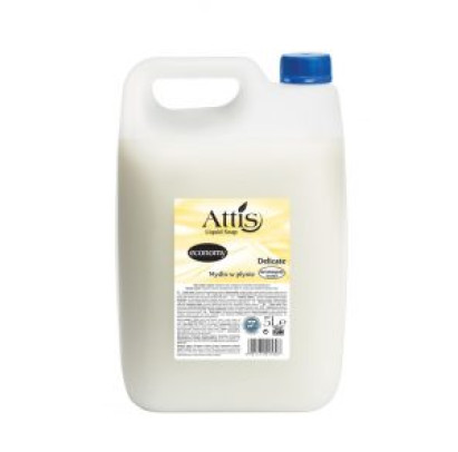 ATTIS ECONOMY šķidrās ziepes Delicate, baltas, 5 L