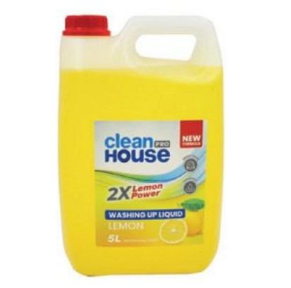 CLEAN HOUSE lemon trauku mazgāšanas līdzeklis, 5 L