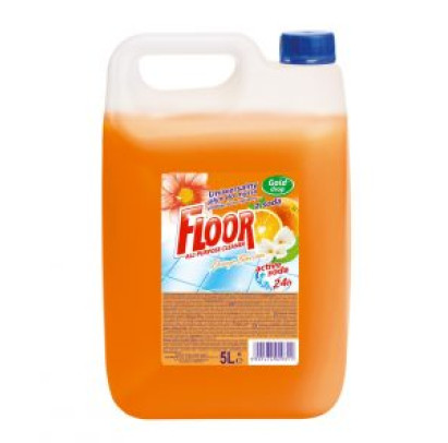 FLOOR orange blossom active soda 24h universāls grīdu mazgāšanas līdzeklis, 5 L
