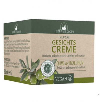 HERBAMEDICUS sejas krēms Olive & hialuronskābe, 50 ml