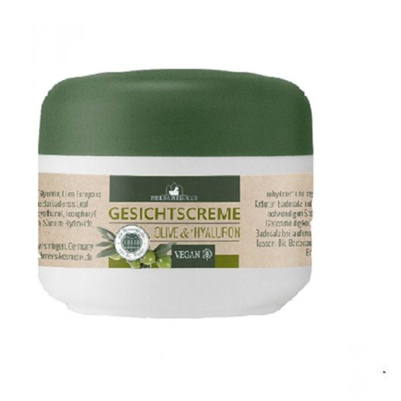 HERBAMEDICUS Sejas krēms Olive & Hialuronskābe 50ml ( Izcelsmes valsts Vācija )