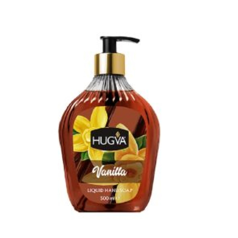 HUGVA PREMIUM šķidrās ziepes 500ml VANILLA ( Izcelsmes valsts Turcija )
