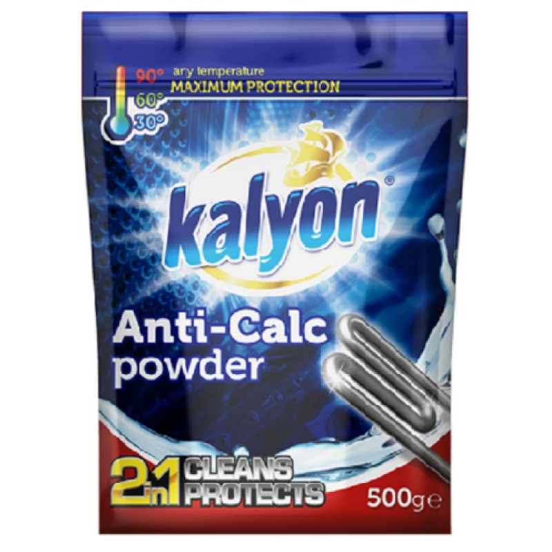Atkaļķošanas līdzeklis veļas mazg.mašīnām KALYON  500ml (12gab/kastē)