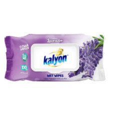 KALYON mitrās salvetes 100gb LAVENDER ( Izcelsmes valsts Turcija )