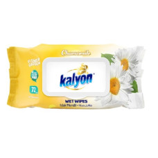 KALYON mitrās salvetes CHAMOMILE 72gb ( Izcelsmes valsts Turcija )
