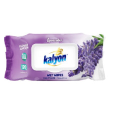 KALYON mitrās salvetes LAVENDER 120gb ( Izcelsmes valsts Turcija )