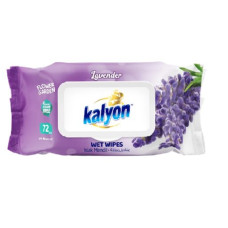 KALYON mitrās salvetes LAVENDER 72gb ( Izcelsmes valsts Turcija )