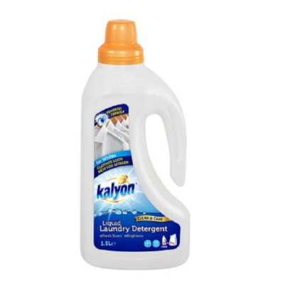 KALYON šķidrais veļas mazgāšanas līdzeklis WHITE 1.5L ( Izcelsmes valsts Turcija )