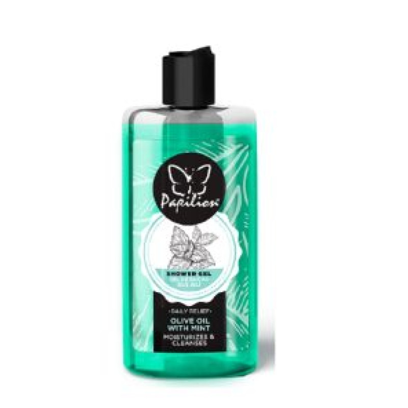 PAPILION dušas želeja OLIVE OIL wiht MINT 400ml ( Izcelsmes valsts Turcija )