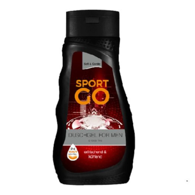 SOFT & GENTLE Dušas želeja vīriešiem SPORT GO cross fire 300ml ( Izcelsmes valsts Vācija )