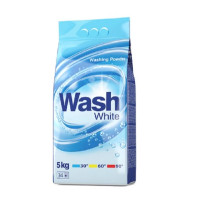WASH veļas pulveris WHITE 5kg/34 mazgāšanas reizes