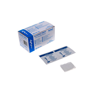 Salvetes injekcijām ar spirtu 65 mm x 30 mm 2 kārtu N100 Romed