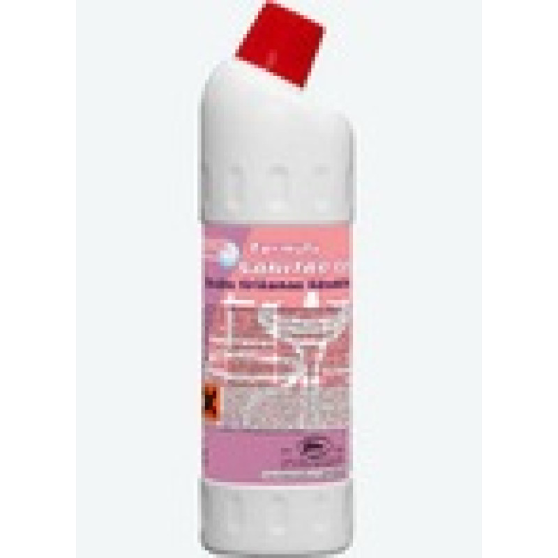 WC tīrīšanas līdzeklis EWOL SANITAR GEL, ar vāciņu, sarkans, 1L (10gab/iepak)