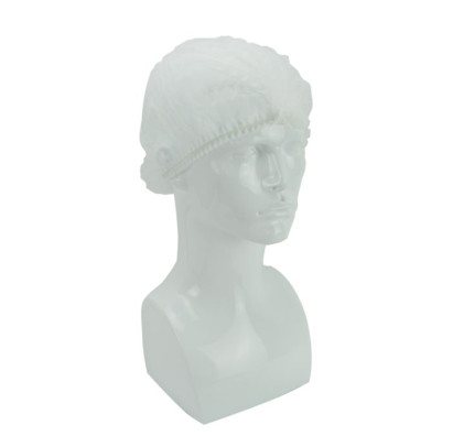 HPC cepures gofrētas 51 cm, baltas, 100 gab/iep