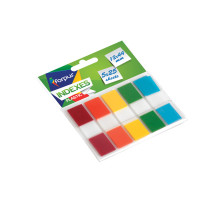 Indeksi PVC  12x44 mm, 5 krāsu x 25lpp