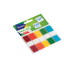 Indeksi PVC  12x44 mm, 5 krāsu x 25lpp