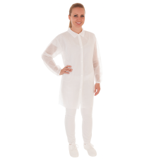 Halāts ar velcro PP, 110x140cm, balts, 10 gab.,(10 iep/kastē), XXL