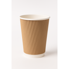 Papīra glāzes 3-sl. 240ml (8oz) kraft, d.80mm (25gab), 20iep/kastē