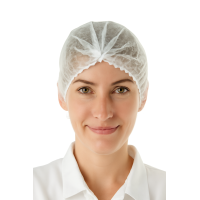 Cepurīte FORPUS, PP, 51cm, balta, 100gab., (10iep/kastē)