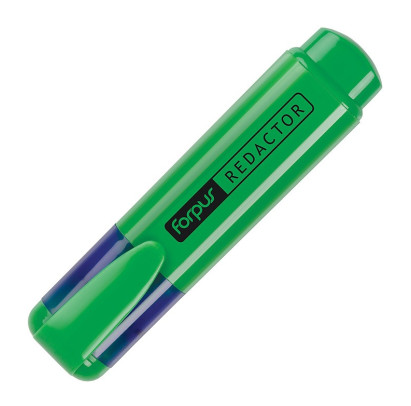 Marķieris teksta REDACTOR, zaļš