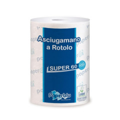 Papīra dvielis ar centra padevi PAPERBLU,2 slāņi , 200 loksnes (21,3x30cm), 60m,16g/m2, ø1