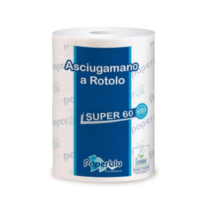 Papīra dvielis ar centra padevi PAPERBLU,2 slāņi , 200 loksnes (21,3x30cm), 60m,16g/m2, ø1