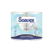Tualetes papīrs SOAVEX Gold Extra, celuloze, 3-slāņu, 42 m,  350 lock., 12 x 9.6cm, ø 13,5