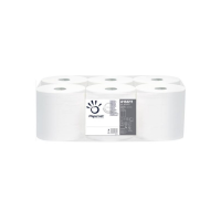 Roku dvielis STANDARD WHITE, rullis, 1-slāņa, 750 loksnes (36,5x20cm), 274m, ø 20cm,21g/m2