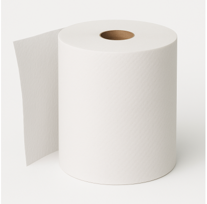 Papīra dvielis 95m,2 slāņi ,442 loksnes (19,7x21,5cm), 16g/m2, ø18cm, d-50mm, (6gab/iep)