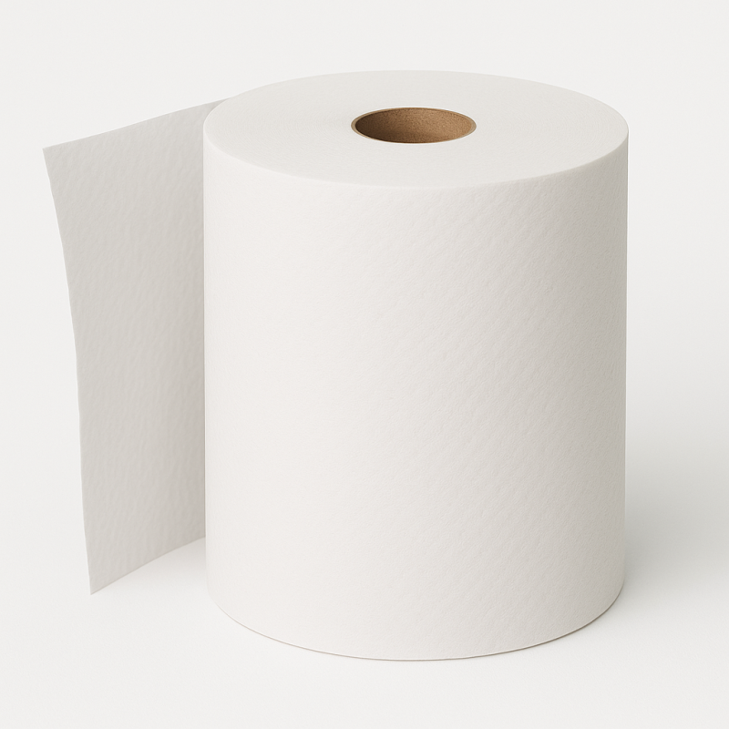 Papīra dvielis 95m,2 slāņi ,442 loksnes (19,7x21,5cm), 16g/m2, ø18cm, d-50mm, (6gab/iep)