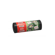 Atkritumu maisi 100L, 70x95cm, pelēki, 32mikr, LDPE, MERKANT, 10gab/rul, 18rul/kastē