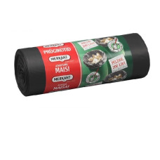Atkritumu maisi 25L, 45x58cm, pelēki, 30mikr, LDPE, MERKANT, 15gab/rul, 18rul/kastē