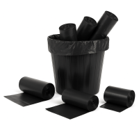Atkritumu maisi 120L, 70x110cm, melni, 25mikr, LDPE, FEVEX, 25gab/rul, 10rul/kastē